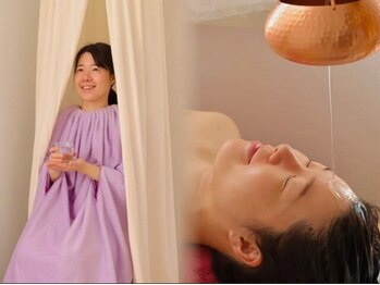 温ゆるふわの写真/アナタだけの特別な空間で最高の癒しを◆シロダーラ＋まこも蒸しの最強デトックスセットが人気◎￥9900