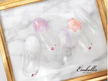 アンベリール 横浜店(Embellir)/(826)フラワーラメネイル