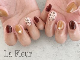 レオパード/ブラウン