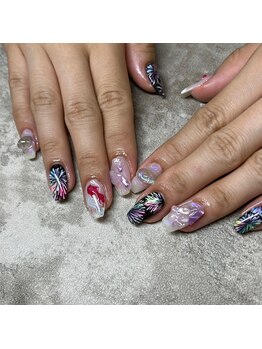 モレリア 心斎橋店(morelia)/花火ネイル