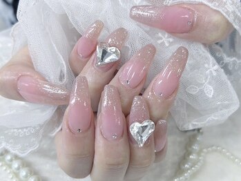ミナミネイル(MINAMI NAIL)/ハートネイル　8500円