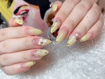 レアネイル 新宿(le'a nail)/イエローグラデーション