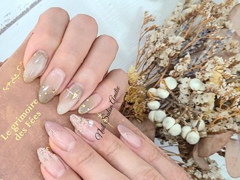 ネイルサロン アミティエ(Nail Salon Amitie)の写真/爪を本来の美しさへ導き、自爪を生かしながらジェルを楽しむ&理想のカワイイを探せる♪写真は11月限定Art★