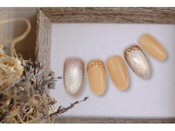 ファストネイル アスナル金山店(FAST NAIL)/秋ネイル　ぷっくり　【11756】