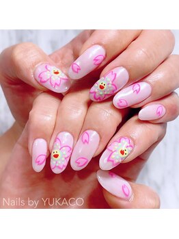 リグネイルスタジオ(Lig nail studio)/TakashiMurakami桜ネイル