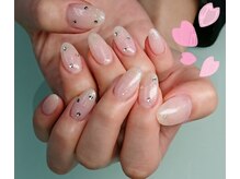 ランブルネイル(RAMBLE NAIL)/1カラーにストーンアート☆