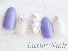 ラグジュアリーネイルズ タカダノババ(Luxury Nails Takadanobaba)/カラフルシェル*パープル