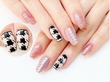 ネイルコレクション ピンク(Nail Collection Pink)/ジェル放題★千鳥格子・スクエア