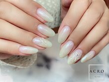 アクロネイル アンド アイ(ACRO NAIL&EYE)/クリアリボンネイル