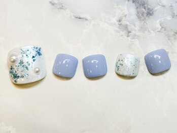 ネイルサロン クラーヴォ(cravo)/フットシンプルアートコース　21