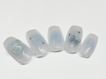 ネイルアンドビューティー サロン リザ(Nail & Beauty Salon LIZA)/ブルーチークネイル