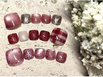 アメリ ネイル(Ameri nail)/定額フットネイル￥8800