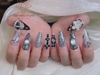 ウメネイルスタジオ(UME NAIL STUDIO)/長さだしやり放題×つけ放題