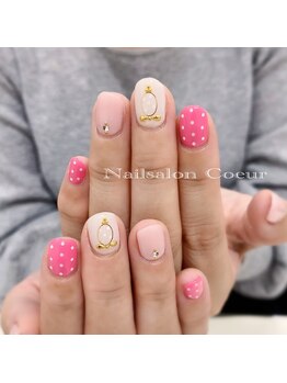 ネイルサロン クール(Nailsalon Coeur)/水玉ネイル