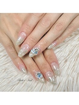ベイブズ ネイル(Babe’s Nail)/長さ出し×ラメグラ