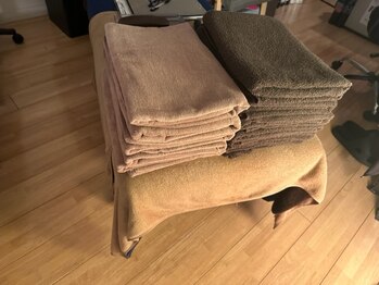 リラクゼーション整体サロン シルキー(SILKY)/施術用タオルを入れ替えました