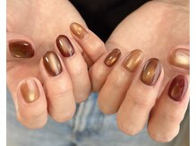 シエルクネイル(CieLc nail)の雰囲気（秋に人気のブラウンマグ♪）