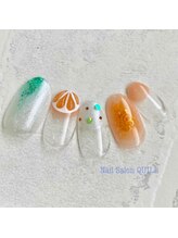 ネイルサロン クイル(QUILL)/６月オレンジ（３）