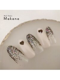 ハート　ラメグラ