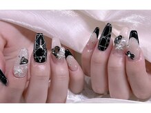 エムズ ネイルサロン(M2)/和柄チェックネイル