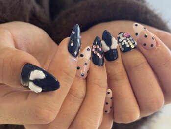 ザ コースト バイ ネオリーブ(The coast by neolive)/春ドットネイル 担当:高橋