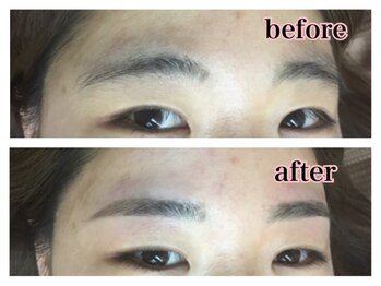 眉サロン デュアル 恵比寿(DUAL)/下がり眉から平行眉に☆