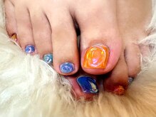 アミュリー ネイル アトリエ(Amury nail atelier)/オーロラ クリアネイル ちぐはぐ