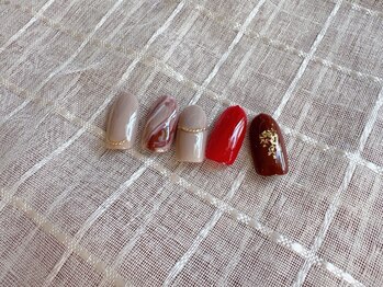 ミテソロ(mi tesoro)/2024年2月定額ネイル 6600