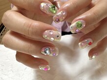デューネイルスタジオ(dew nail studio)/キラキラ宝石ネイル
