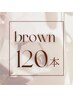 ブラウンカラーフラットラッシュ上120本¥7500→¥5000