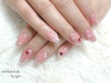 ノアブルーバードネイルズ(Noah' bluebird .nails)/ハートホロでキュートに！！