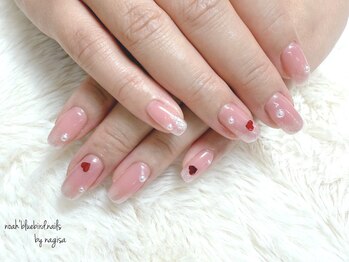 ノアブルーバードネイルズ(Noah' bluebird .nails)/ハートホロでキュートに！！