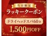【6/17(水)12:00~15:00~】ご来店のお客様限定☆ヘッドスパ60分コース¥5,480