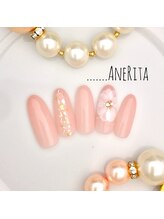 ネイルサロン アンリタ(nail salon AneRita)/すけフラワー☆キラキラネイル