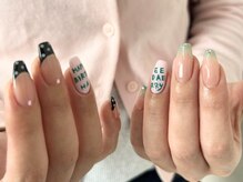 ネリネ 天神(nerine)/アシメネイル/フレンチ/ドット