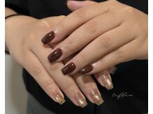 ネイルサロン ティフィン(tiffin)/～ボルドー×チェック～