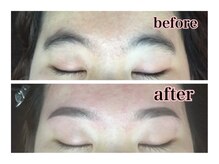 眉サロン デュアル 恵比寿(DUAL)/丸いアーチ眉からストレート眉に