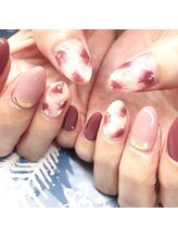 トータルサロン 白べぇーっ プラス/タイダイネイル