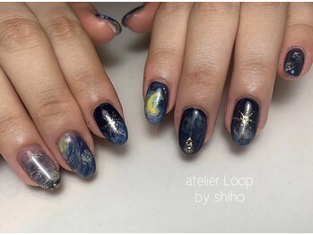 アトリエループ(atelier Loop by shiho)/絵画風ネイル