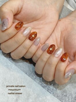 プライベート ネイルサロン マーマ(murmur)/べっこうネイル