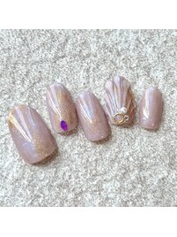 ニュアンスシェルネイル