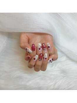 さくらんぼネイル