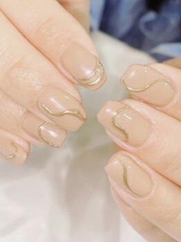 エクラ(eclat)/ミラーのラインアートデザイン☆