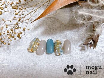 モグネイル(Mogunail)/9.10月定額B /ツイードネイル