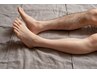 【男性ダブル脱毛】ひざ下WAX+光脱毛