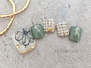 ミーヨ ネイル(mi-yo nail)の写真/【￥8250/￥9350/￥10450】3種類の定額サンプルをご用意!足元を可愛く演出♪リラックスできるフットバス付き