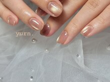 大人気enoiのカラーで、うる艶オフィスネイル