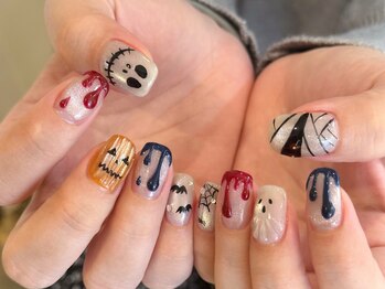 ハロウィンネイル担当羽鳥