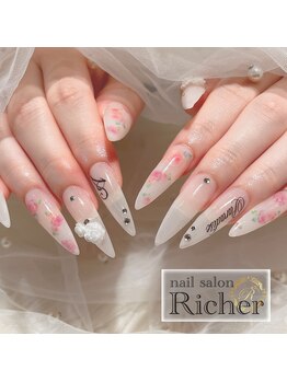 エスフィーネイルサロン リシェル(Esfy nailsalon Richer)/花ネイル