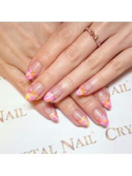 クリスタルネイル ボンベルタ橘店(CRYSTAL NAIL)/フレンチネイル